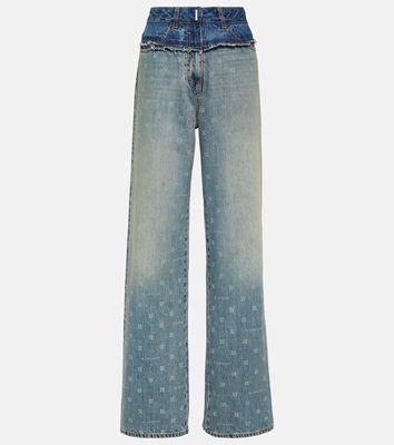 Givenchy 4G high-rise wide-leg jeans