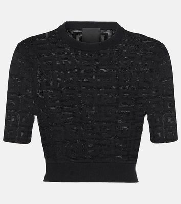 Givenchy 4G jacquard cropped top