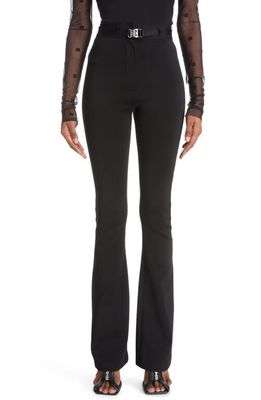 Givenchy 4G Logo Belted Narrow Trousers in Black