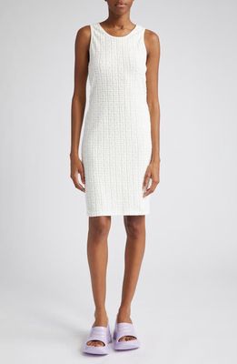 Givenchy 4G Logo Jacquard Knit Dress in White