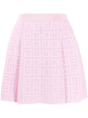 Givenchy 4G logo-jacquard pleated skirt - Pink