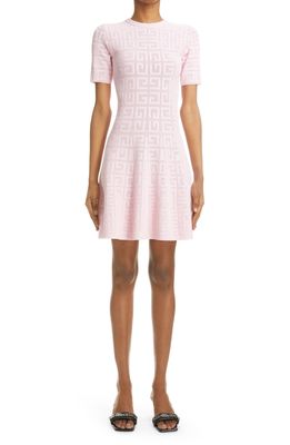 Givenchy 4G Logo Knit Minidress in 681-Light Pink
