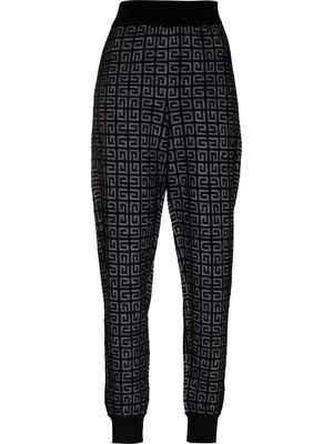 Givenchy 4G monogram cashmere track pants - Black