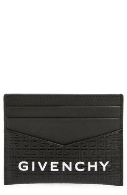 Givenchy 4G-Motif Leather Card Case in Black