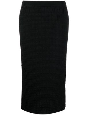 Givenchy 4G-motif pencil skirt - Black