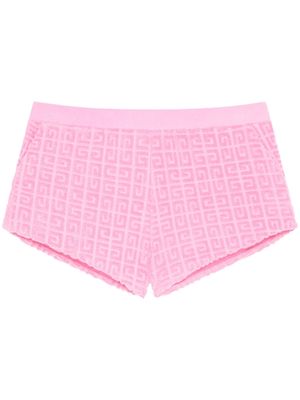 Givenchy 4G patterned-jacquard mini shorts - Pink