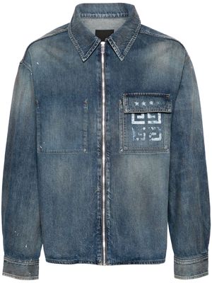 Givenchy 4G-print denim shirt - Blue