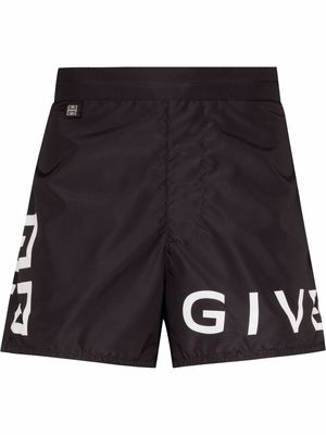 Givenchy 4G-print swim shirts - Black