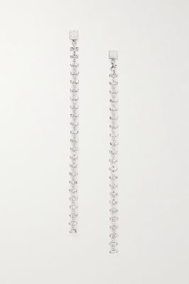 Givenchy - 4g Silver-tone Crystal Earrings - one size