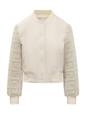 Givenchy 4g Wool And Fur Short Bomber Jacket