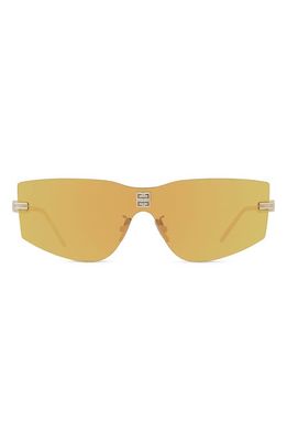 Givenchy 4Gem 138mm Oval Sunglasses in Gold /Brown Mirror