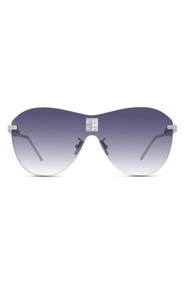Givenchy 4Gem Gradient Oval Sunglasses in Shiny Palladium /Gradient