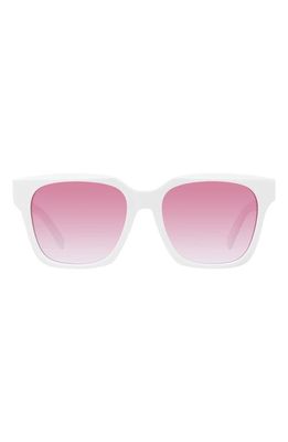 Givenchy 56mm Day Square Sunglasses in White/violet