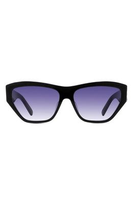 Givenchy 58mm Gradient Cat Eye Sunglasses in Black/Other /Violet