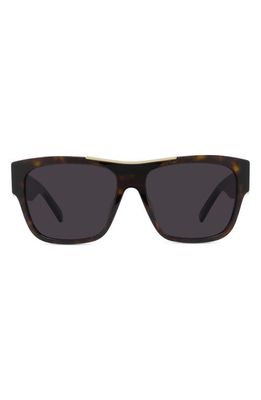 Givenchy 58mm Square Sunglasses in Dark Havana /Smoke