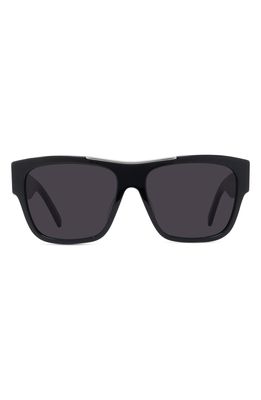 Givenchy 58mm Square Sunglasses in Shiny Black /Smoke