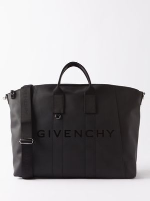 Givenchy - Antigona Leather-trim Canvas Holdall - Mens - Black