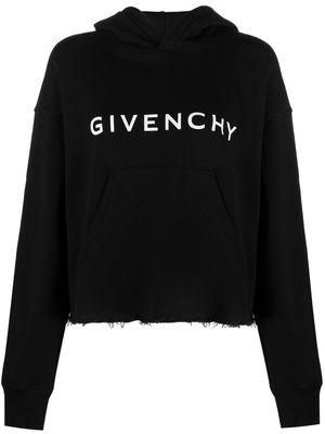 Givenchy Archetype cropped hoodie - Black