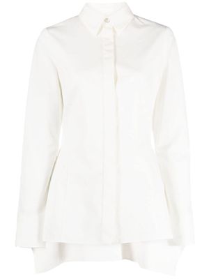 Givenchy asymmetric cotton shirt - White