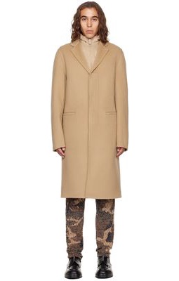Givenchy Beige Hooded Coat
