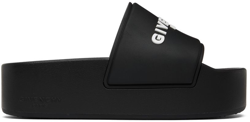 Givenchy Black Slide Sandals
