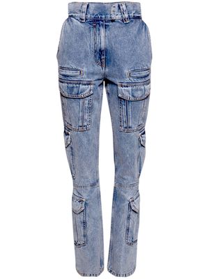 Givenchy bootcut cargo jeans - Blue