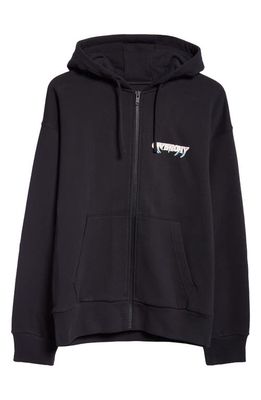 Givenchy Boxy Cotton Graphic Hoodie in Black