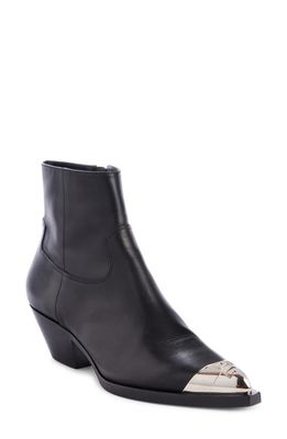 Givenchy Cap Toe Western Ankle Boot in Black