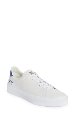 Givenchy City Sport Low Top Sneaker in White/Blue