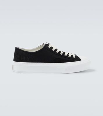 Givenchy City suede and canvas sneakers