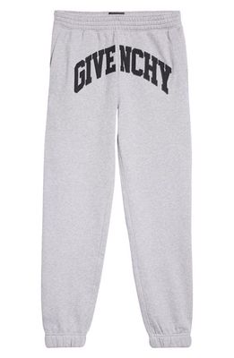 Givenchy College Logo Slim Fit Joggers in Light Grey Melange