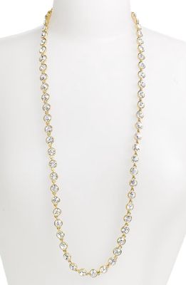 Givenchy Crystal Station Long Necklace in Gold/Crystal