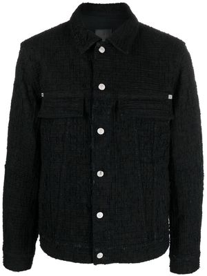 Givenchy Destroyed 4G-pattern denim jacket - Black