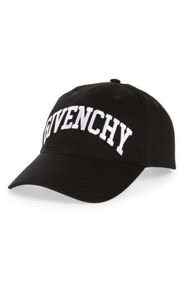 Givenchy Embroidered Logo Baseball Cap in 001-Black