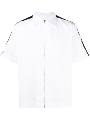 Givenchy embroidered-logo short-sleeved shirt - White