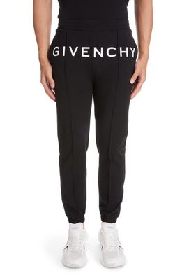 Givenchy Embroidered Logo Track Pants in Black
