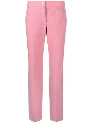 Givenchy engraved-detail straight-leg trousers - Pink