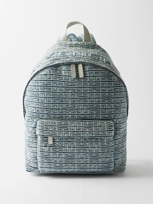 Givenchy - Essential U 4g-print Denim Backpack - Mens - Light Blue