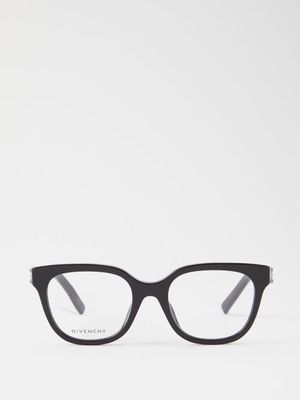 Givenchy Eyewear - 4g Acetate Glasses - Womens - Black Clear