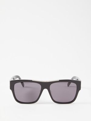 Givenchy Eyewear - Square Acetate Sunglasses - Mens - Black