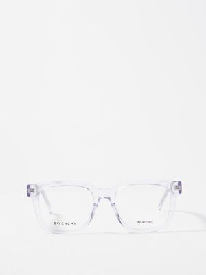 Givenchy Eyewear - Square-frame Acetate Glasses - Womens - Clear