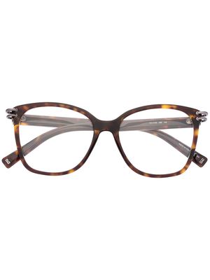 Givenchy Eyewear tortoiseshell-effect cat-eye-frame glasses - Brown