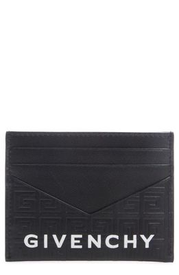 Givenchy G-Essentials Logo Leather Card Case in Black