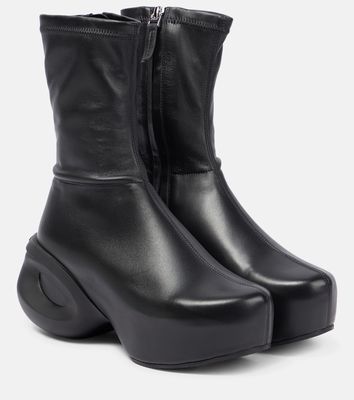 Givenchy G leather clog ankle boots