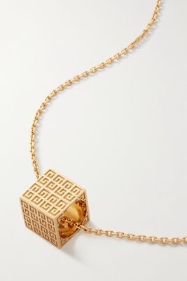 Givenchy - G Square Convertible Gold-tone Necklace - 50