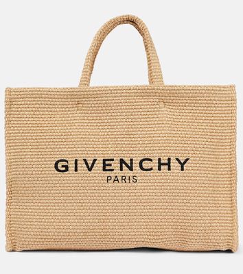 Givenchy G-Tote Large raffia-effect shopper