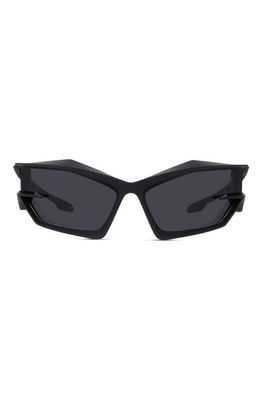 Givenchy Geometric Sunglasses in Matte Black /Smoke