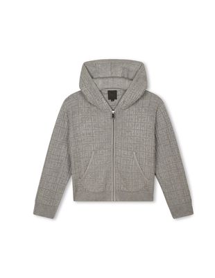 Givenchy Grey Cardigan With Zip And 4g Motif