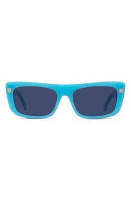 Givenchy GV Day 57mm Cat Eye Sunglasses in Shiny Light Blue /Blue