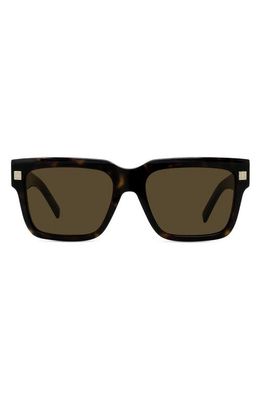 Givenchy GV Day Square Sunglasses in Dark Havana /Roviex